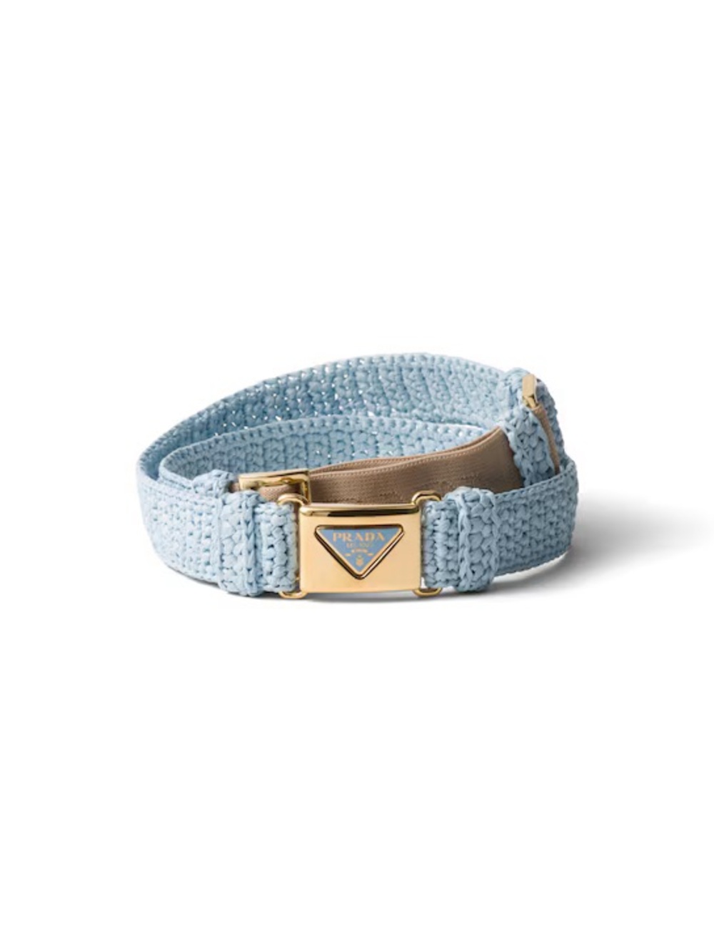 🆕🩵 Prada baby blue crochet belt